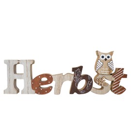 HEITMANN DECO - Wooden Lettering Autumn, Brown/Natural, Approx. 28 cm