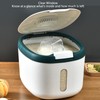 Rice Container Bug Proof Odorless Airtight Rice Box with Clear