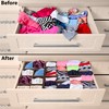 Simple Houseware 4-Pack Drawer Organizer Set - Closet Dividers for