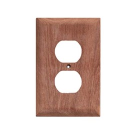 Whitecap Teak Outlet Cover/Receptacle Plate - 2 Pack Marine RV Boating Accessories