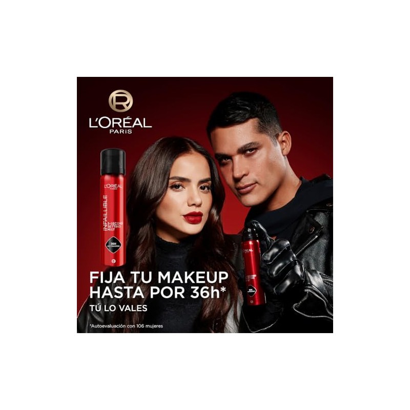L'Oréal Paris Infallible Setting Mist Fijador de maquillaje, Regular 75ml