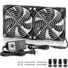 GDSTIME Big Airflow Dual 120mm Fans DC 12V Powered Fan