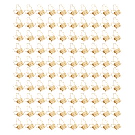 100Pcs Binder Clips Hollow Penguin Shape Sturdy Metal Small Binder Clips for Office Documents Account Gold