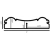 Wall Panel Moulding Suface Cable Raceway - Type:1 - Stick