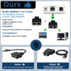UBANU 2 Pcs RJ45 Splitter Adapter, Ethernet Splitter 1 to