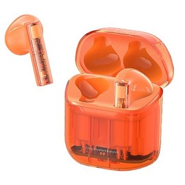 AMPLE Wireless Earbuds For Oscal S80 / C60 / C70 / C80, IPX4 Clear Casing True Wireless 5.3 Stereo Music Lightweight Sport In Ear Earphones Headphones (ORANGE)