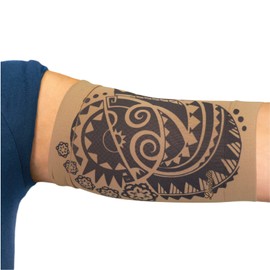 Linphelle Coverpicc PICC Line Cover – Fashionable Upper Arm Cover – Soft, Microfiber Arm Sleeve to Protect PICC Lines (Medium, Tribal Geometric)