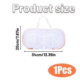 Bra Washing Machine Bag, Bra Laundry Bags for Washing Machine, Bra Bags with 3D Bracket, Brassiere Bag Set for Washing Machine With Zipper, for Women Laundry Storage Washing Delicates (Orange)