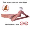 ELONG HOME American Red Cedar Hangers 20 Pack, Wooden Suit