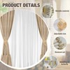 Pcmursal 2 Pack Curtain Tie Backs, Decorative Curtain Tiebacks for