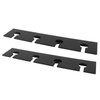 2Pcs Wall Mounted Acrylic Wine Glass Holder Space Saving Stemware