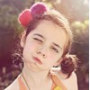 Peppercorn Kids Pompom Hair Tie- Hot Pink