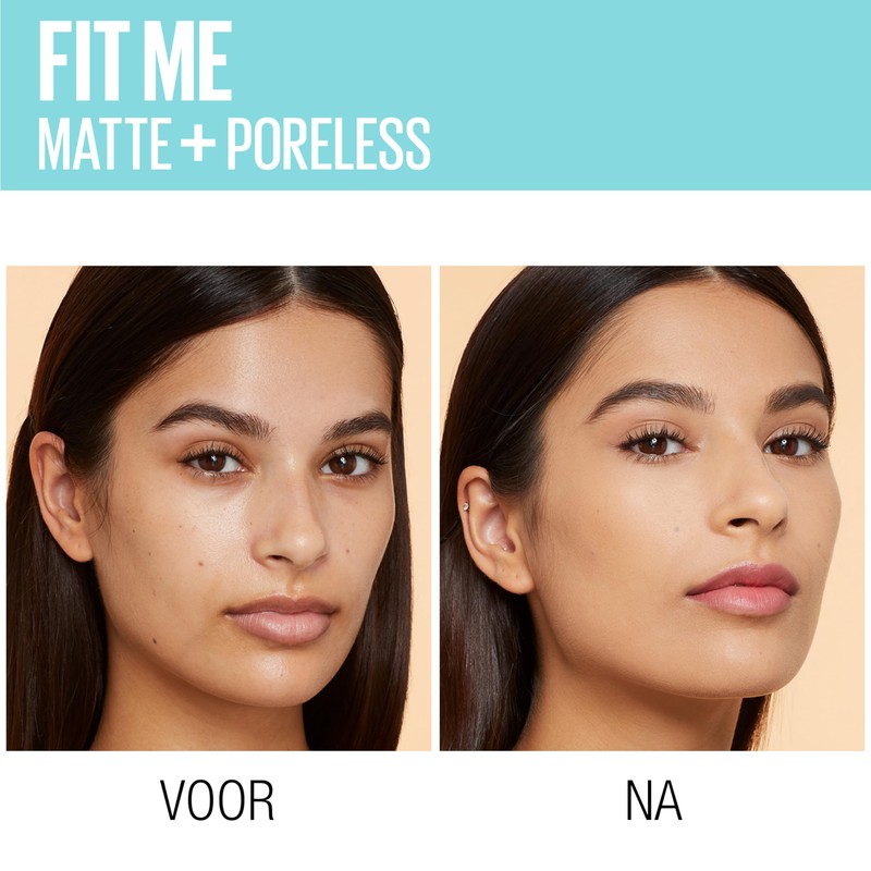 Maybelline Fit Me Foundation, Matte & Poreless, Full Coverage Blendable