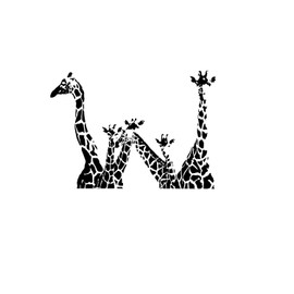 Vinyl Wall Decals Giraffe Animals Jungle Safari African Animal Decal Sticker Home Interior Decor Art Mural Z713