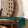duduta Emerald Green Faux Fur Table Runner 11.8 in x