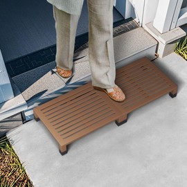 One Step Stool Platform 3.8" Height for Adults, Kids. Heavy Duty/Portable/Nonslip/Durable Construction Safe Step Stool for Bedroom/Kitchen Bed, Bathroom,Kitchen，Garden