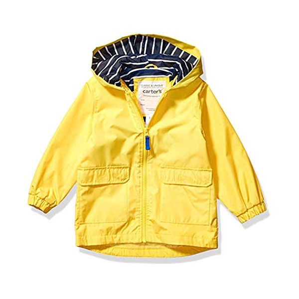 Carter's Toddler Boys' Little Favorite Rainslicker Rain Jacket, Always Sunny