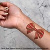 4 x 'Coquette Bow ' Temporary Tattoos - Water Resistant,