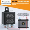 Remote Battery Disconnect Switch 12V, 200A Remote Control Battery Kill