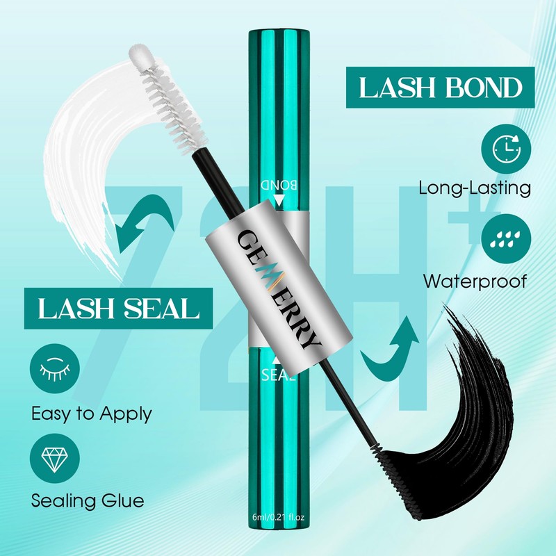 GEMERRY Brown Lash Extension Kit 30D/40D/60D/80D/100D/200D D Curl Lash Clusters