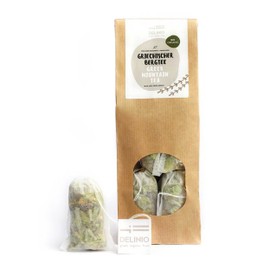 Delinio Griechischer Bio Bergtee Sideritis Scardica handgefüllte Teebeutel 10 x a 2 Gramm, der Beliebte vom Olymp, nur Blüten, sehr ergiebig