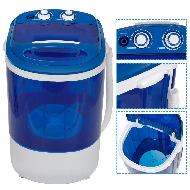 Segawe Mini Portable Washing Machine Top Load Washer W/ Double