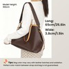XYJG Vachetta Leather Strap for LV-Neverfull-bag,Double Sided Usable Cowhide Crossbody