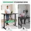 DeskShow Electric Standing Desk Adjustable - 47 x 24 Inch