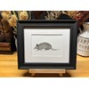 Armadillo Nature Wildlife Graphite Pencil Art Sketch Drawing Print Picture