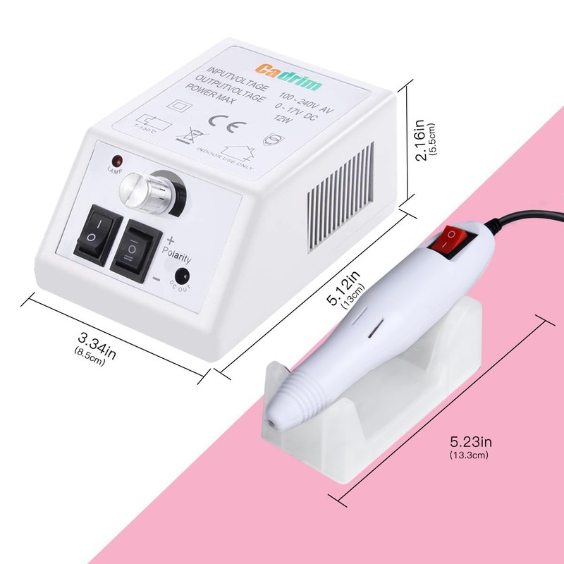 35000+20000 taladro de uñas, Blanco-20000 rpm.
