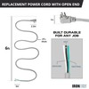 Iron Forge Cable Flat Plug 14 Gauge Power Cord Replacement