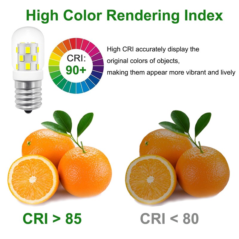 LED Microwave Light Bulbs Under Hood 3W Equivalent 40W, E17