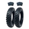 MMG Set of 2 Knobby Tires 2.50-10 with Matching Inner