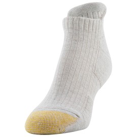 GOLDTOE Women's Everyday Tab No Show Socks, 6-Pairs, Oatmeal Heather Assorted, Shoe Size: 6-9
