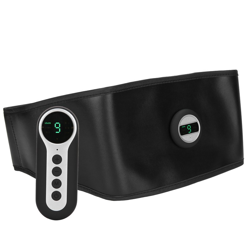 Smart Abdominal Muscle Trainer TENS PU Leather Slimming Belt Rechargeable