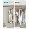 SONGMICS Clothes Hangers, Pack of 50 Plastic Coat Hangers, Space-Saving,
