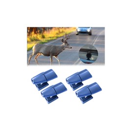 Sandfren Car Deer Whistles, 4PCS Vehicle Deer Warning Devices with Adhesive Tapes, Automotive Horn Sensor Animal Repellent Alert Accessories, Universal for SUV Truck Motorcycles (Blue)
