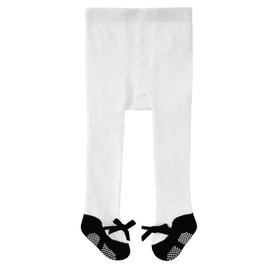 Baby tights with Non Slip Grips Newborn Socks Infant Leggings Ultra Soft Stockings for Baby Girls for 0-2T Black for Baby with Grips 0-3 Months