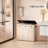 Vexalora 185L Laundry Hamper 3 Section, Laundry Hamper with Lid,