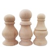 Btibpse Unfinished Wood Finial Newel Post Cap Bedpost Finial for