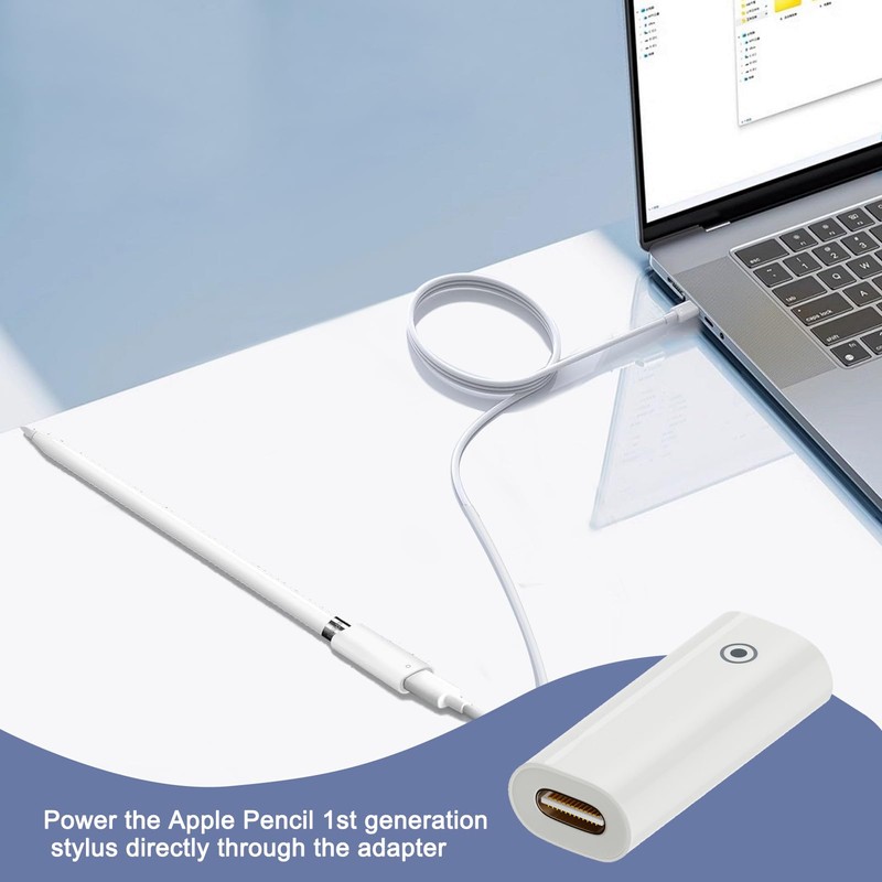 ZFRITP 1 x Pencil Adapter, Adapter Pencil 1 to USB