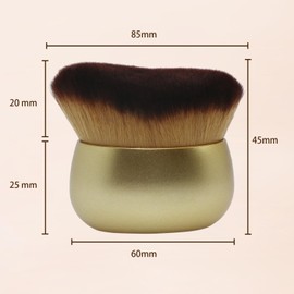 Blend & Blur Extra Large Body Makeup Brush for Self Tanner,Leg Makeup & Bronzer Self Tan Applicator, Powder, Foundation, Blusher, Bronzer，Massager for Face Gift box (Pink)