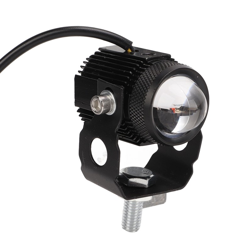Pair Motorcycle LED Spotlight High Low Beam Yellow White Light