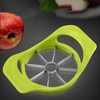 Apple Slicer and Corer, Stainless Steel Blades, Green Plastic Handle