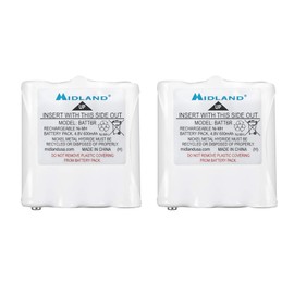 Midland – AVP8 Rechargeable Battery Packs for Midland – Nickel Metal Hydride Battery Packs for LXT Series GMRS Radios – Pair