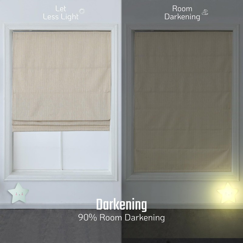 Everyday Celebration Roman Shades - Room Darkening, Cordless Pull Down