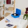 Relaxdays Lockable Cash Box, Removable Insert, 5 Compartments, Iron Money