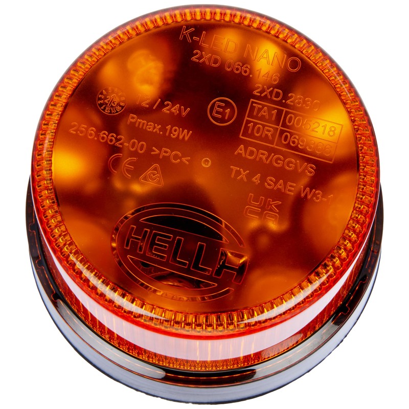 HELLA Rotating beacon, LED warning light, flash light, K-LED Nano