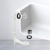 Westbrass Y594244CP White Tubular Twist & Close Bath Waste and