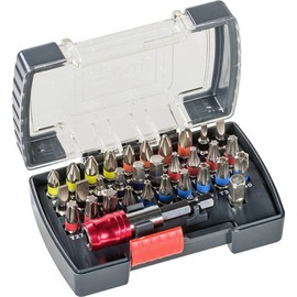 Kwb Power Universal Bit Box Set - 32 Pcs Incl. Bits, Quick-Change Bit Holder with Magnet in Sturdy Plastic Box